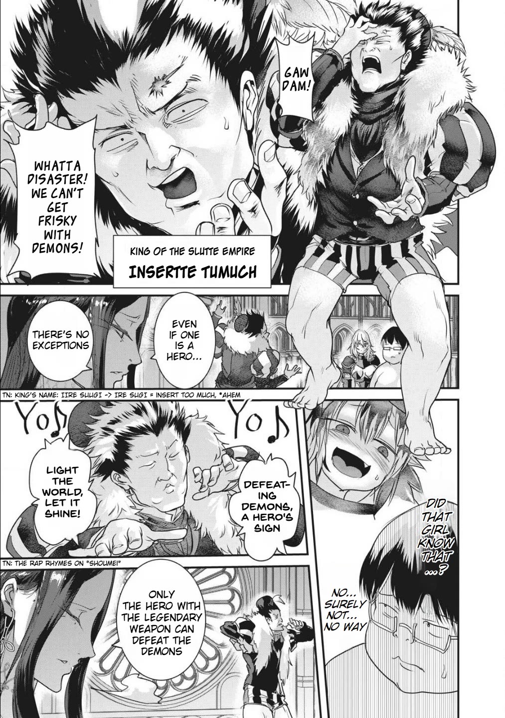 Crotch Warrior ~The Hateful Hero Is Loved by Demons~ Chapter 4 page 5 - Chapter 4: Bespectacled big boobed misfortune