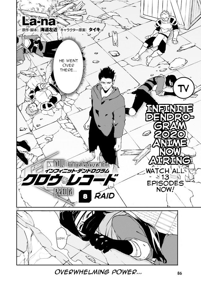 Crow Record: Infinite Dendrogram Another Chapter 8 page 2 - Chapter 8: Raid