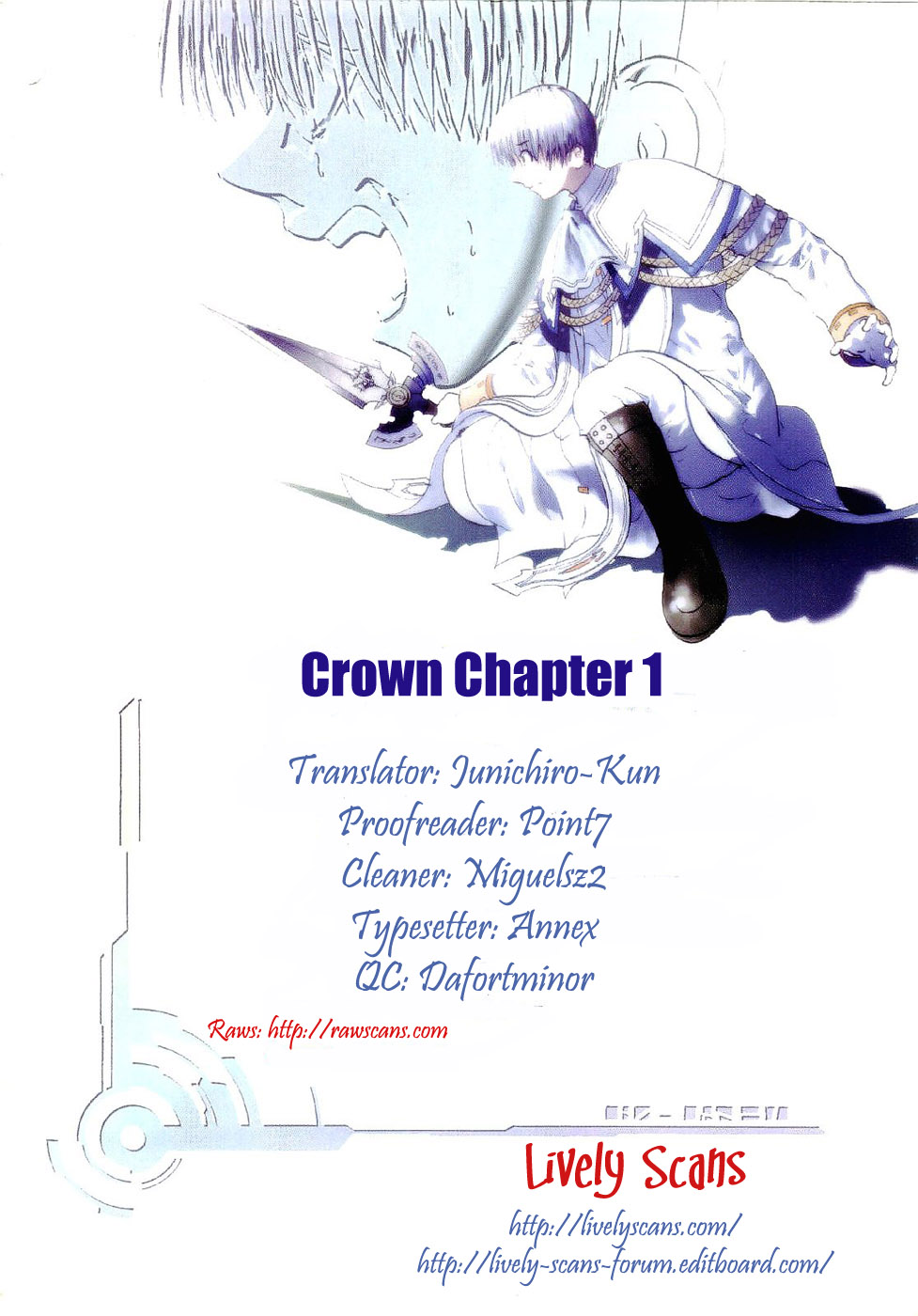 Crown (NAKANISHI Tatsurou) Chapter 1 page 1 - Chapter 1: Kentaro and the Three Knights (Part One)