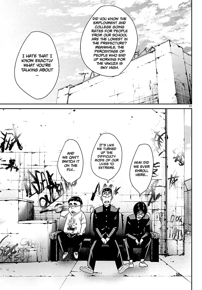 Crows Respect Chapter 3 page 12 - Chapter 3: “Crows vs Hakaiju” Honda Shingo ~The Strongest vs The Most Evil~