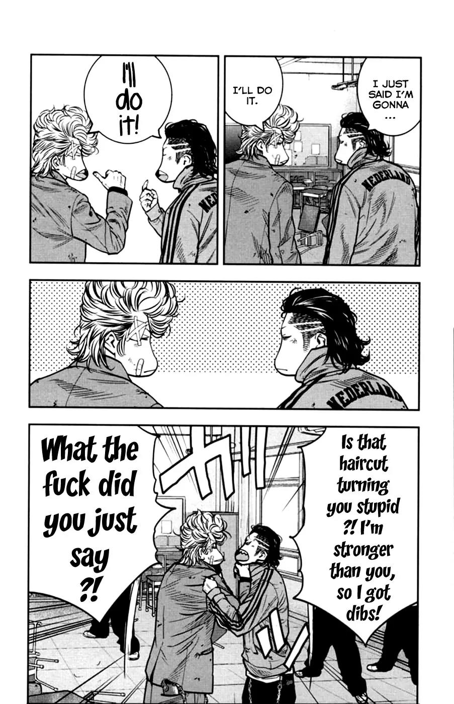 Crows Zero II: Suzuran x Houen Chapter 11 page 12 - Chapter 11: Hyper-alloy Mitsu! Fight me!