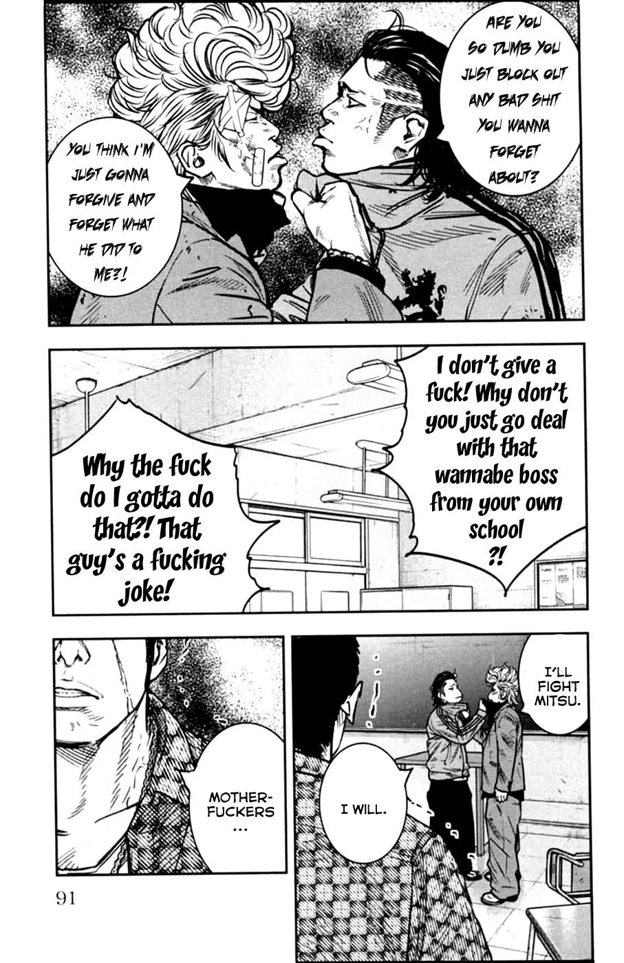 Crows Zero II: Suzuran x Houen Chapter 11 page 13 - Chapter 11: Hyper-alloy Mitsu! Fight me!