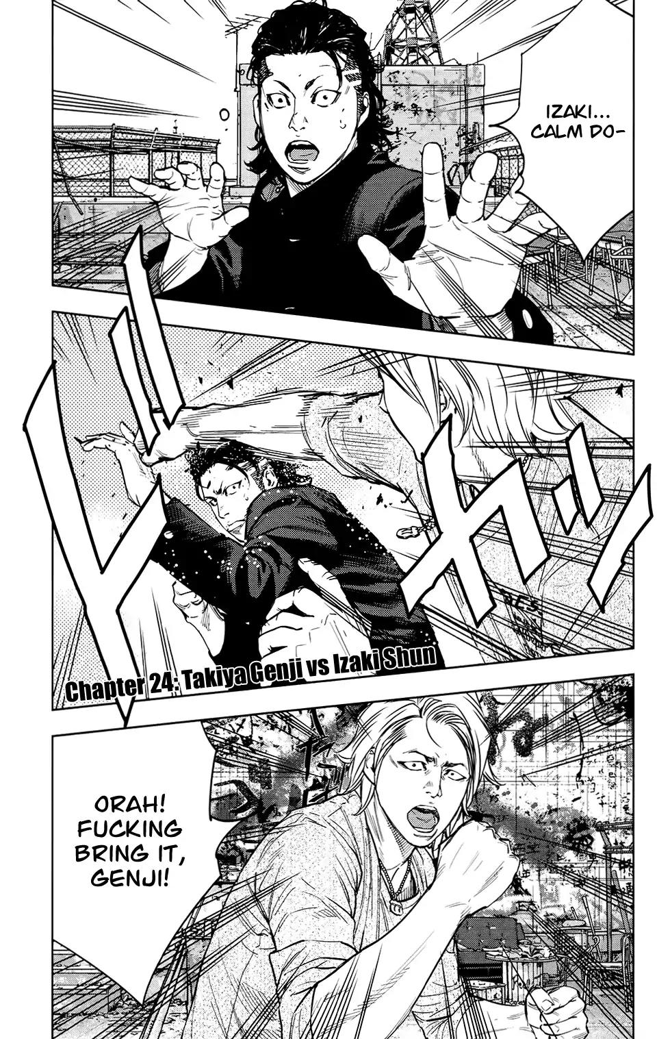 Crows Zero II: Suzuran x Houen Chapter 24 page 2 - Chapter 24: Takiya Genji vs Izaki Shun
