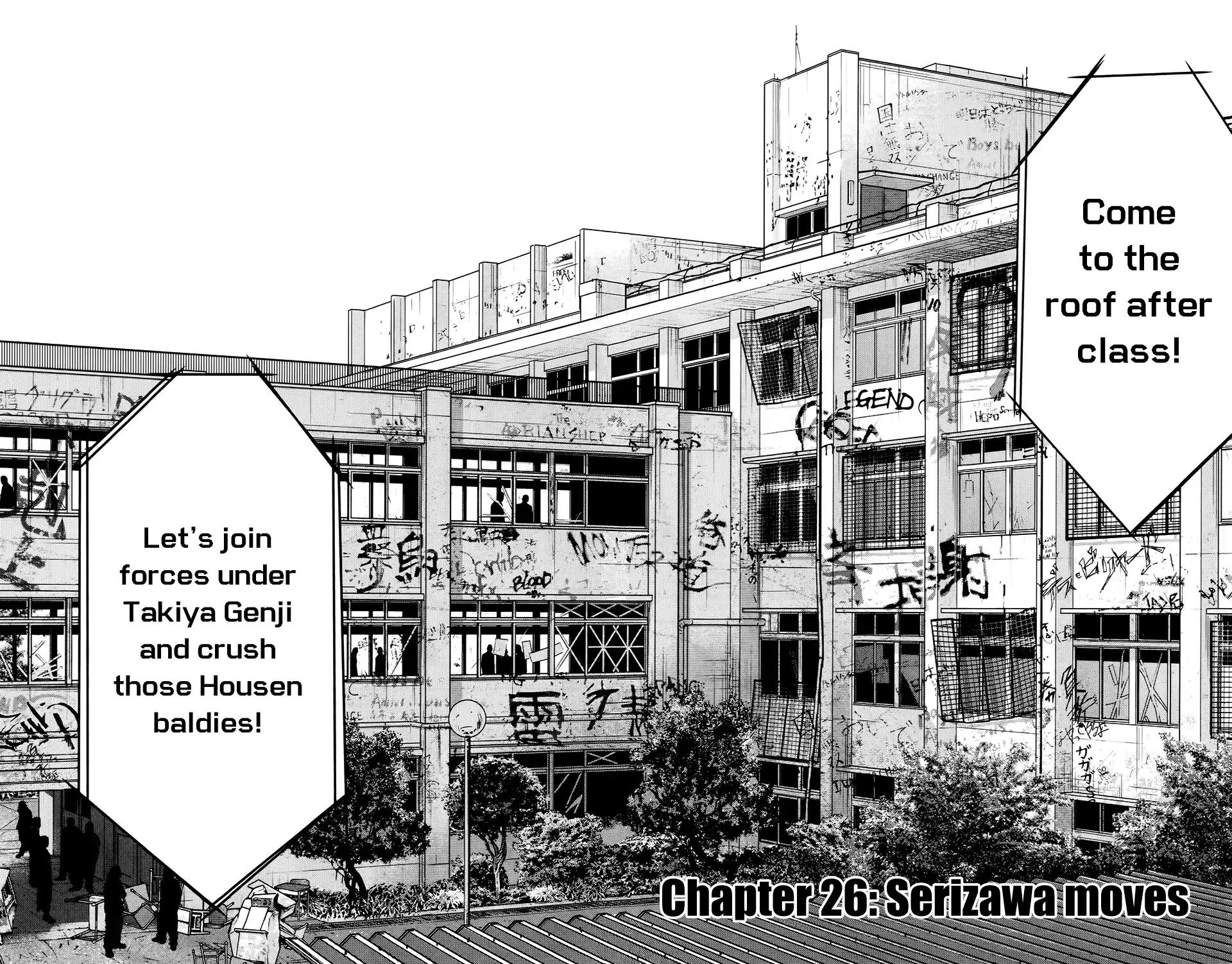 Crows Zero II: Suzuran x Houen Chapter 26 page 3 - Chapter 26: Serizawa Moves