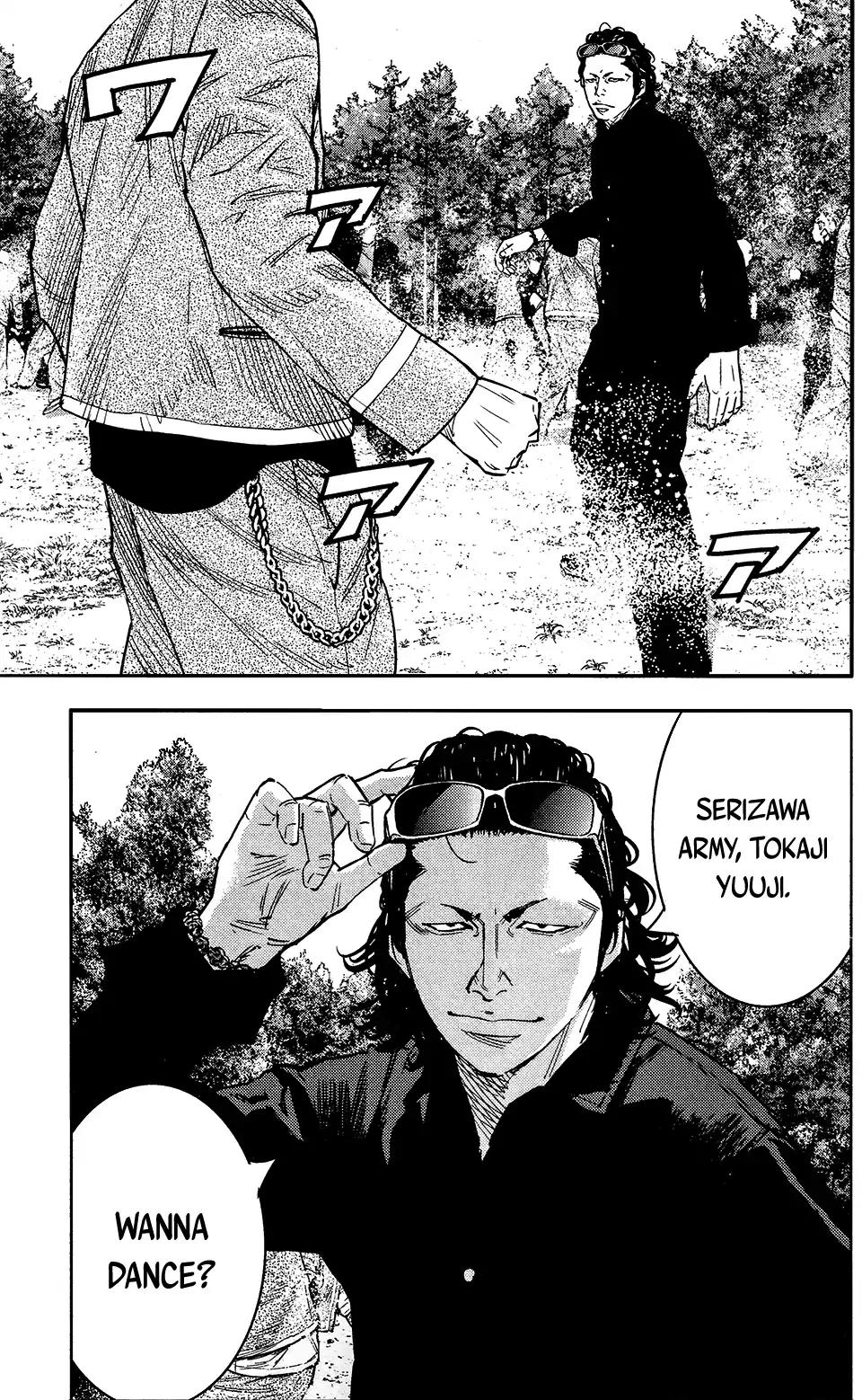 Crows Zero II: Suzuran x Houen Chapter 36 page 13 - Chapter 36: Serizawa Army: Tokaji Yuuji