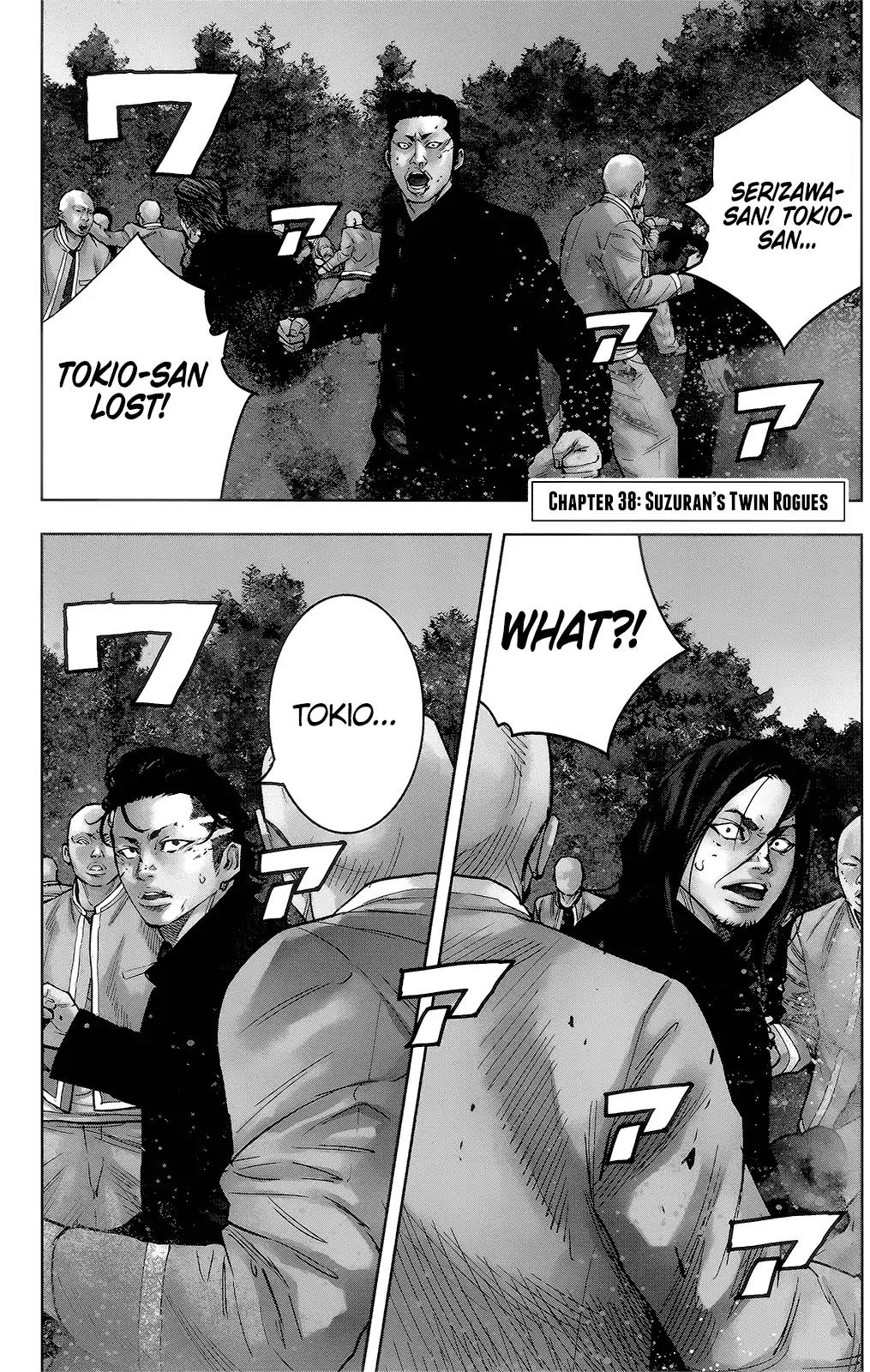 Crows Zero II: Suzuran x Houen Chapter 38 page 2 - Chapter 38: Suzuran's Twin Rouges