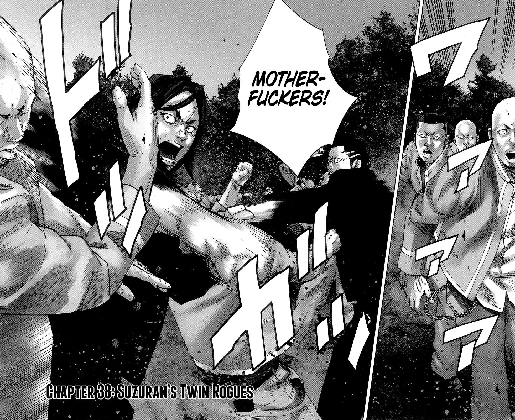 Crows Zero II: Suzuran x Houen Chapter 38 page 3 - Chapter 38: Suzuran's Twin Rouges