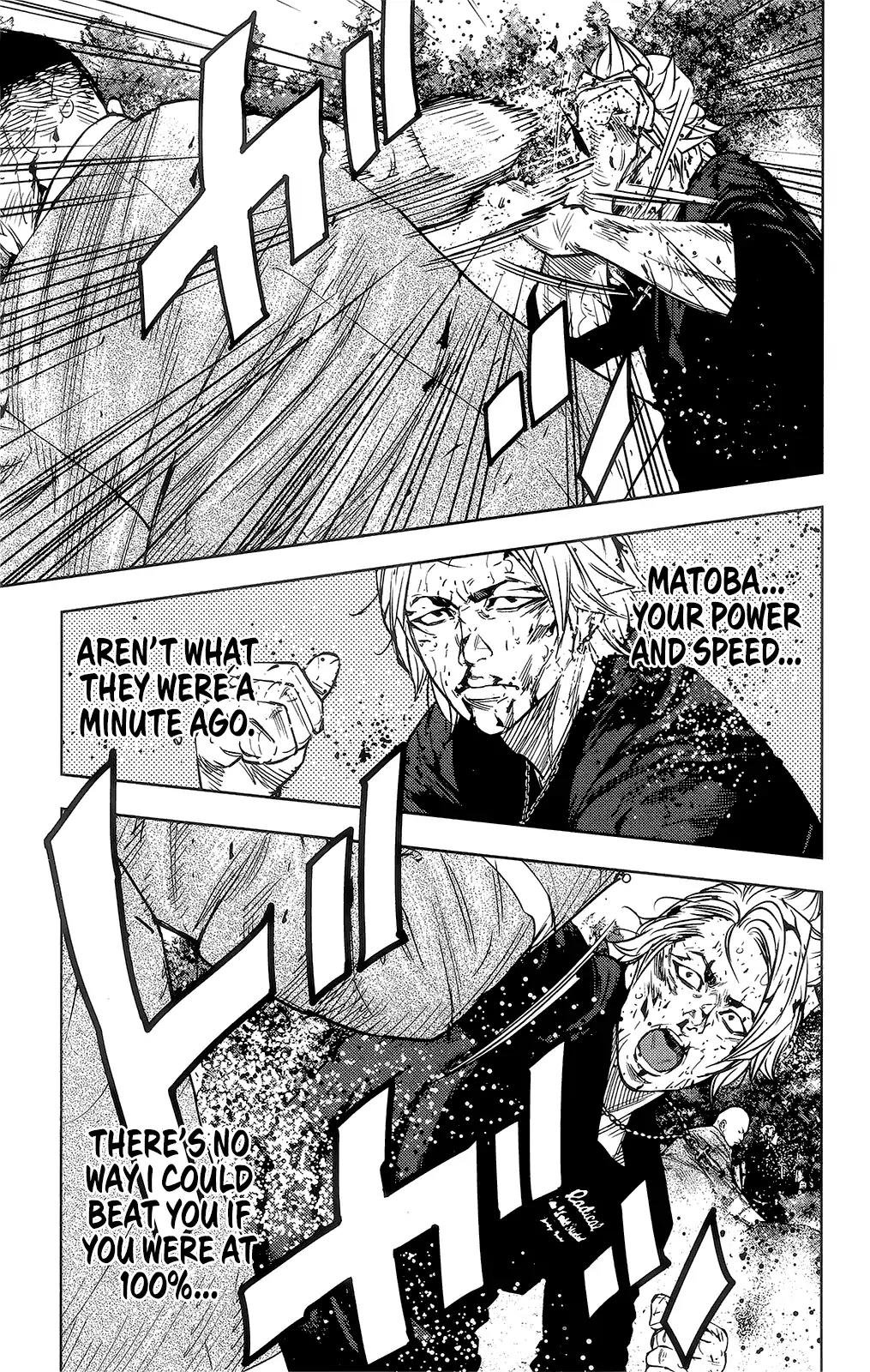 Crows Zero II: Suzuran x Houen Chapter 41 page 13 - Chapter 41: Izaki vs Matoba, conclusion