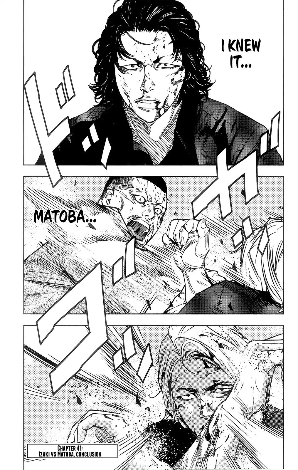 Crows Zero II: Suzuran x Houen Chapter 41 page 2 - Chapter 41: Izaki vs Matoba, conclusion