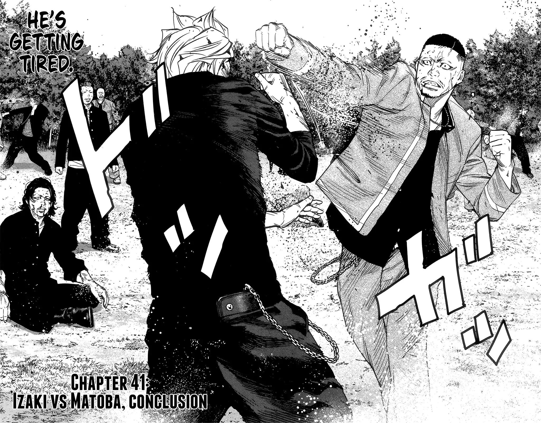 Crows Zero II: Suzuran x Houen Chapter 41 page 3 - Chapter 41: Izaki vs Matoba, conclusion