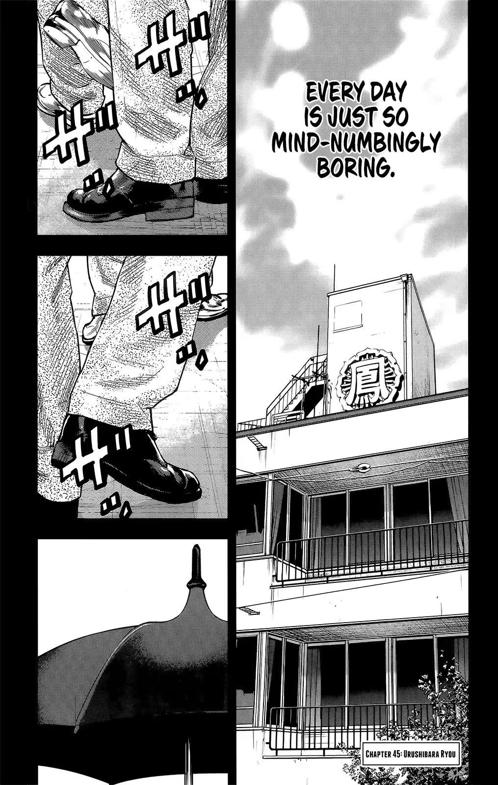 Crows Zero II: Suzuran x Houen Chapter 45 page 2 - Chapter 45: Urushibara Ryou