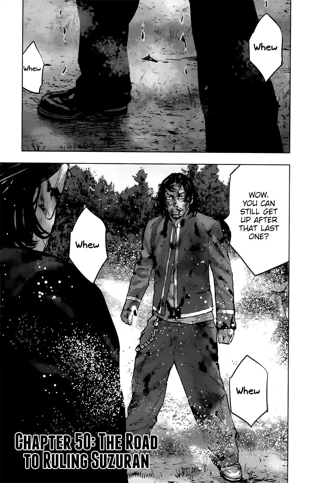Crows Zero II: Suzuran x Houen Chapter 50 page 2 - Chapter 50: The Road to Ruling Suzuran
