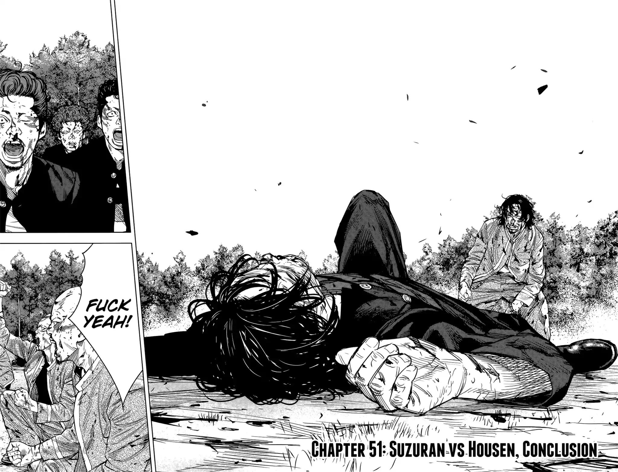 Crows Zero II: Suzuran x Houen Chapter 51 page 3 - Chapter 51: Suzuran vs Housen, Conclusion