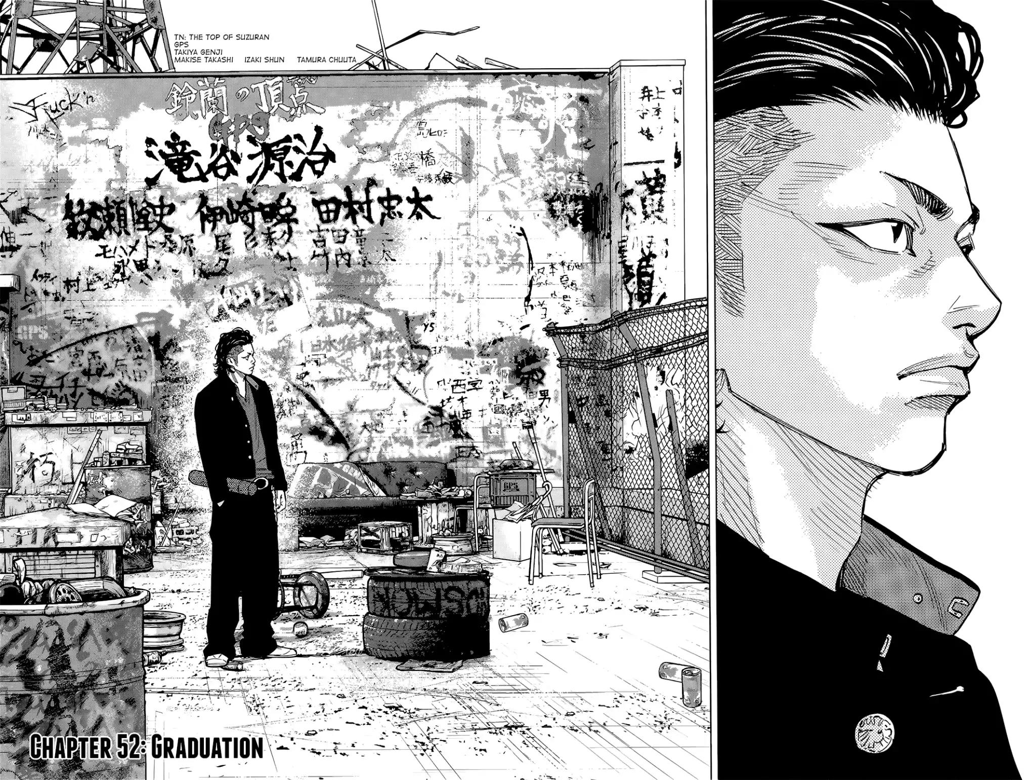 Crows Zero II: Suzuran x Houen Chapter 52 page 3 - Chapter 52: Graduation
