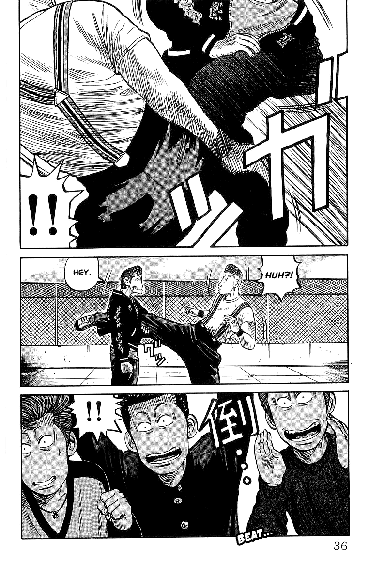 Crows Chapter 61 page 34 - Chapter 61: Battles in the Crows High School