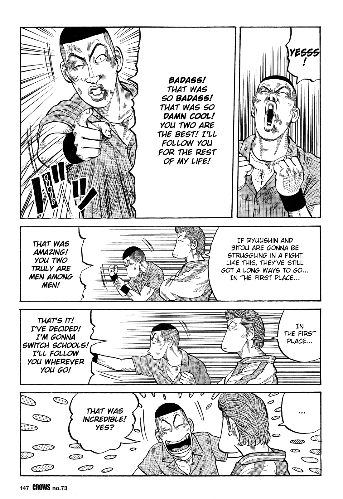 Crows Chapter 75 page 12 - Chapter 75: Bouya Harumichi Joins the Fray