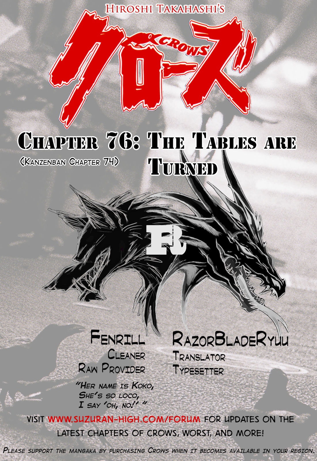 Crows Chapter 76 page 42 - Chapter 76: The Tables Are Turned