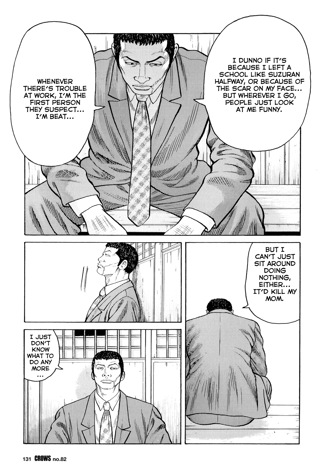Crows Chapter 84 page 26 - Chapter 84: The Scar-faced Man's Lament