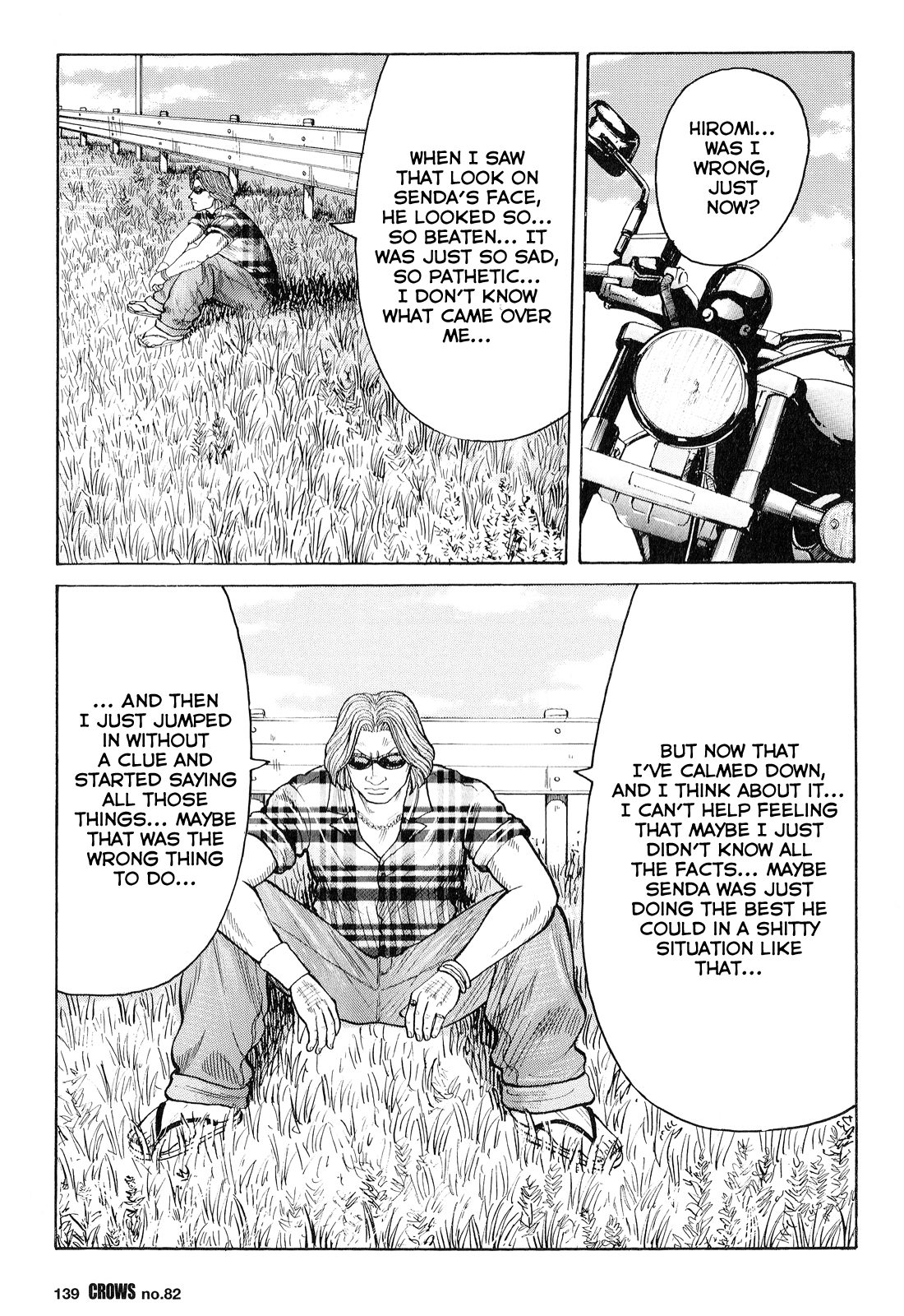 Crows Chapter 84 page 34 - Chapter 84: The Scar-faced Man's Lament