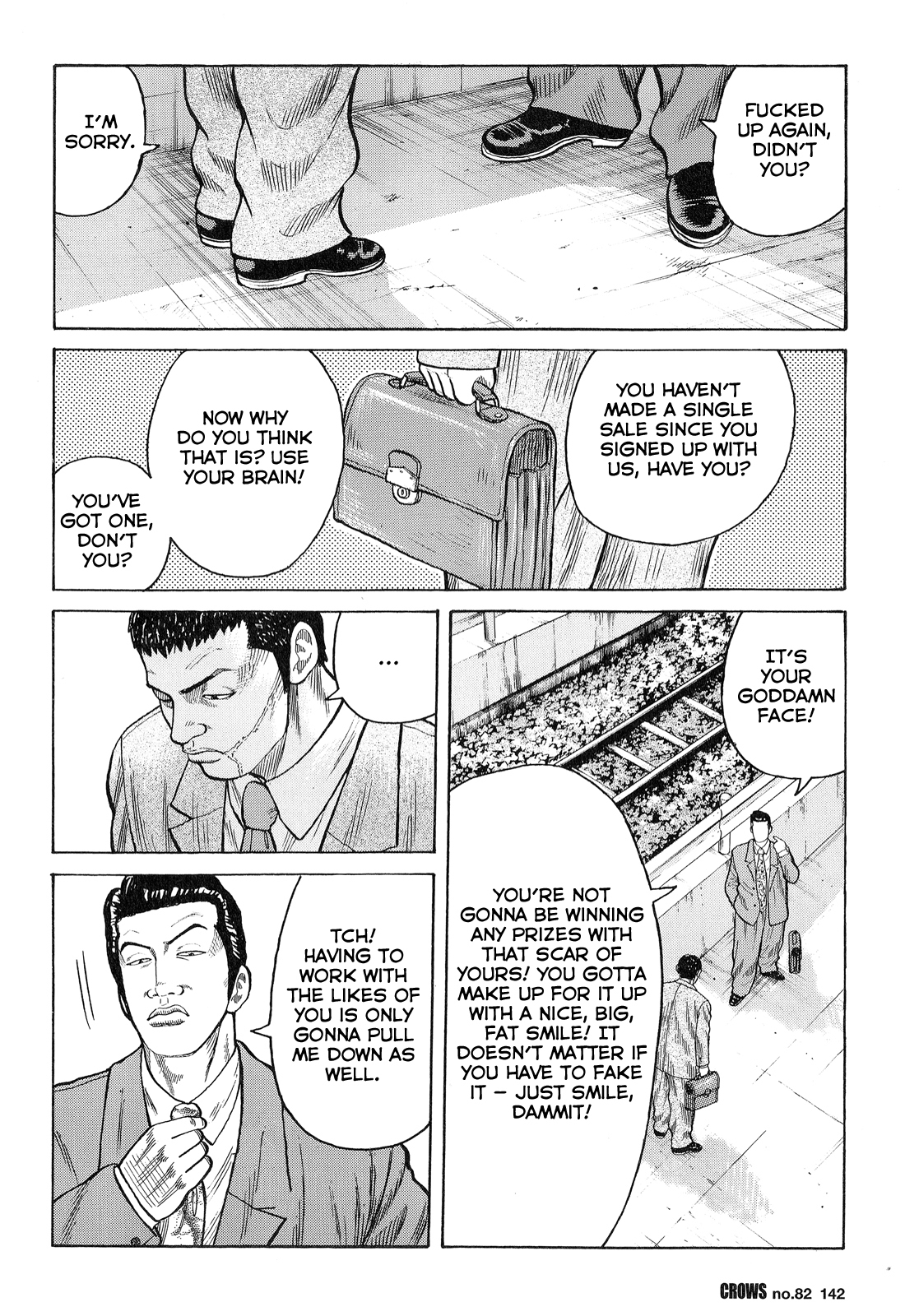 Crows Chapter 84 page 37 - Chapter 84: The Scar-faced Man's Lament