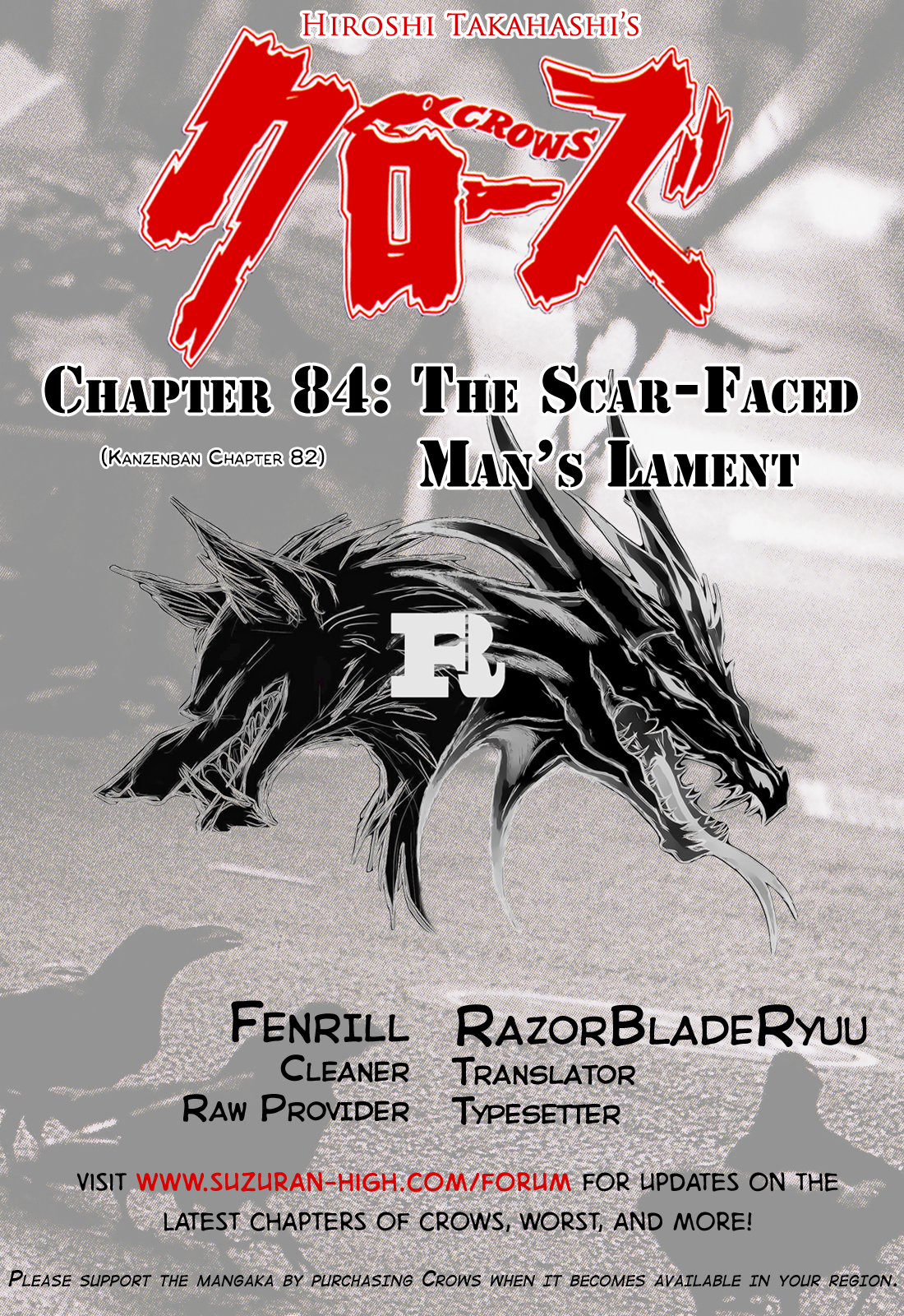 Crows Chapter 84 page 50 - Chapter 84: The Scar-faced Man's Lament