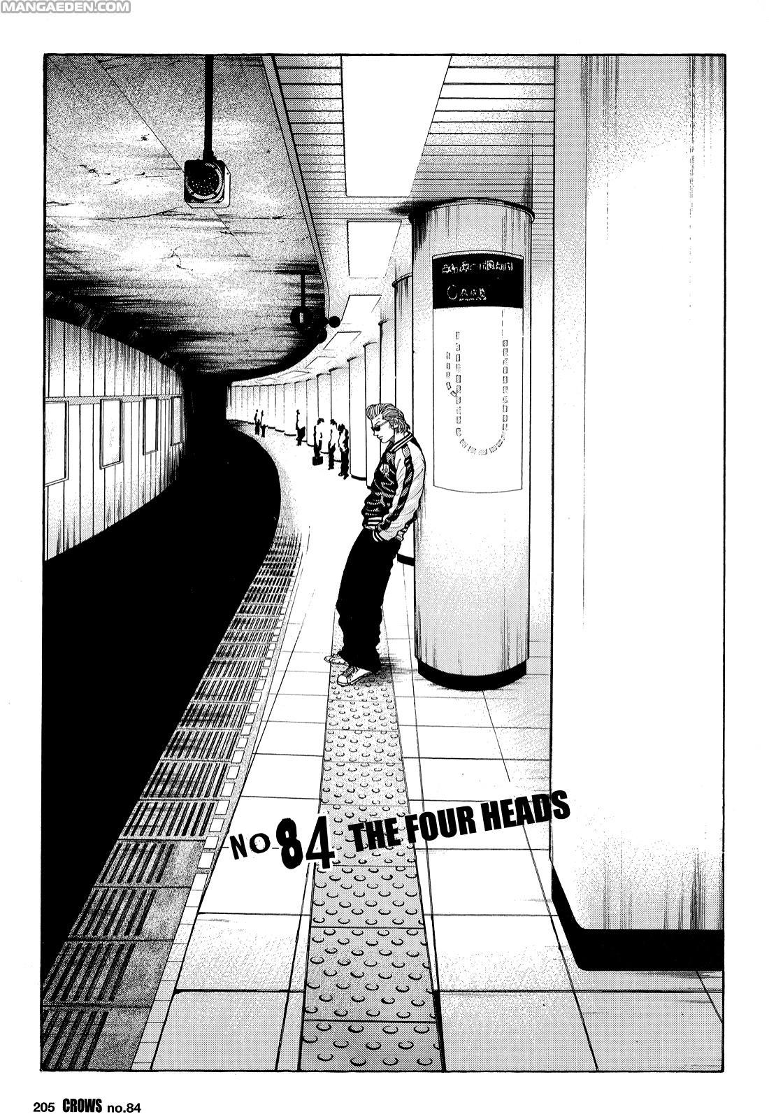 Crows Chapter 86 page 1 - Chapter 86: The Four Heads
