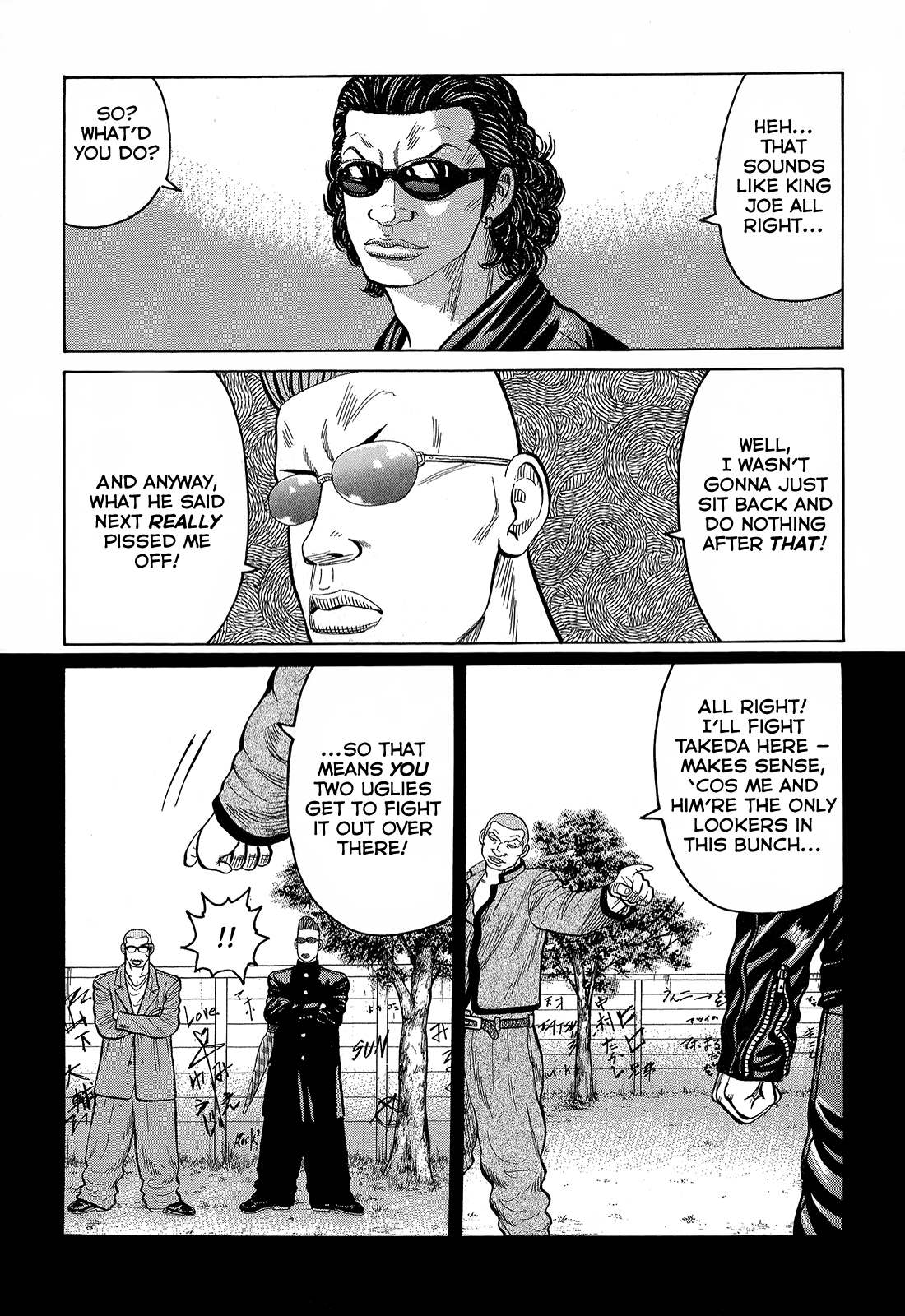 Crows Chapter 87 page 16 - Chapter 87: T, K, P, Z
