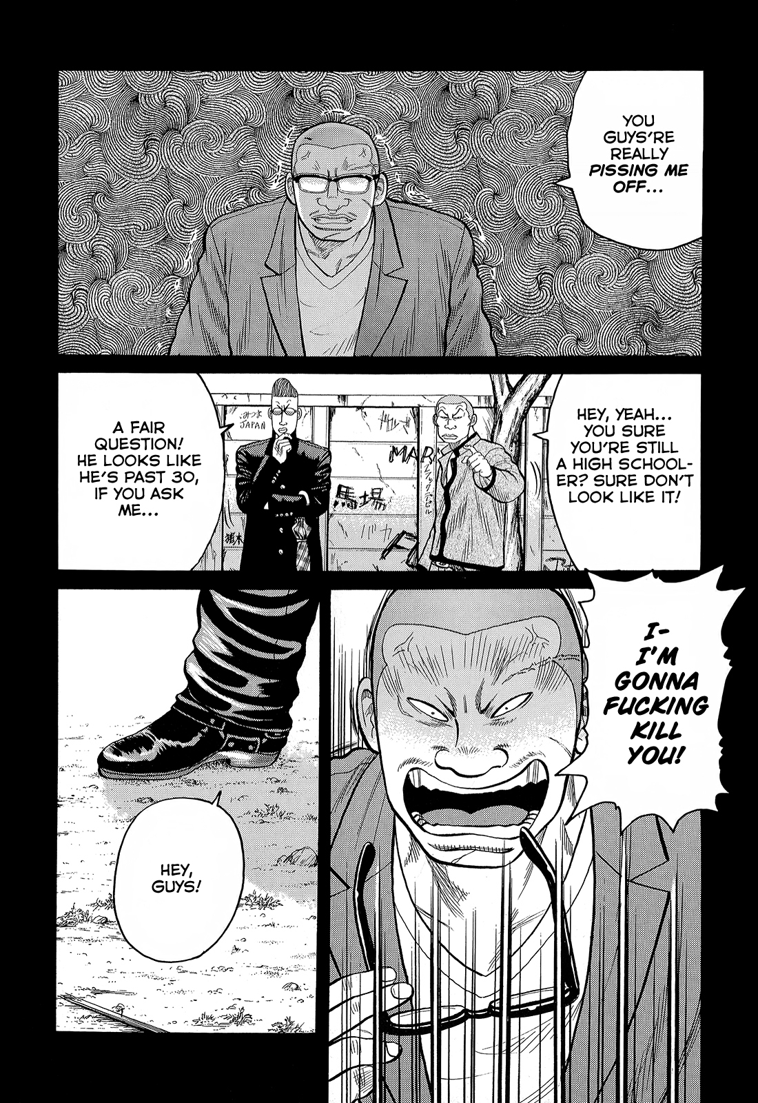 Crows Chapter 87 page 18 - Chapter 87: T, K, P, Z