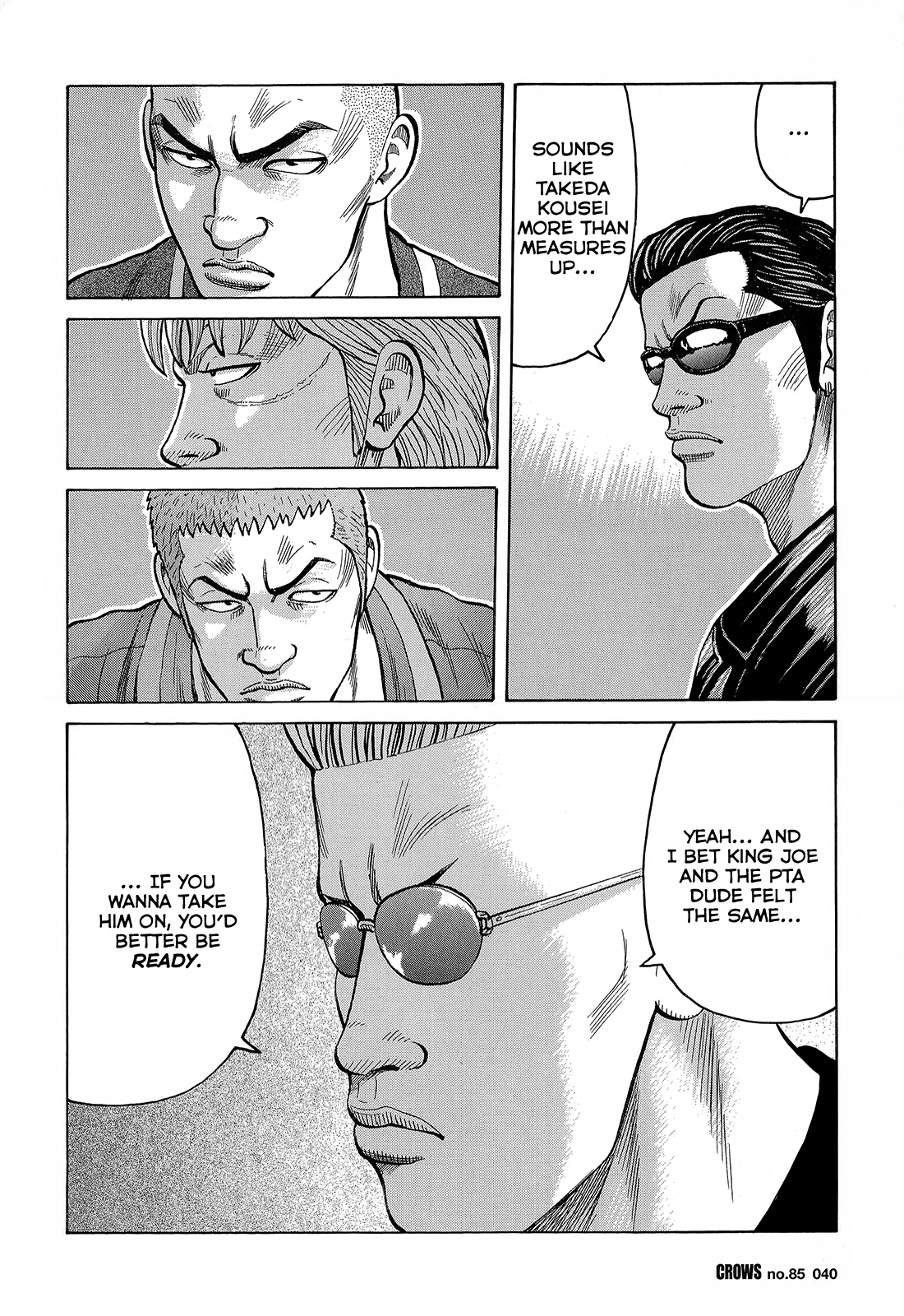 Crows Chapter 87 page 35 - Chapter 87: T, K, P, Z