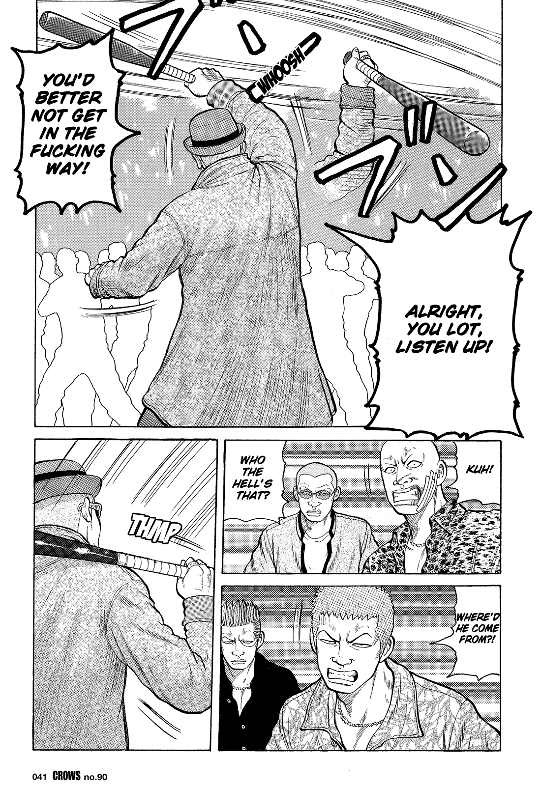 Crows Chapter 92 page 36 - Chapter 92: Kuzugami Tatsuo Versus the Gejigeji Brothers