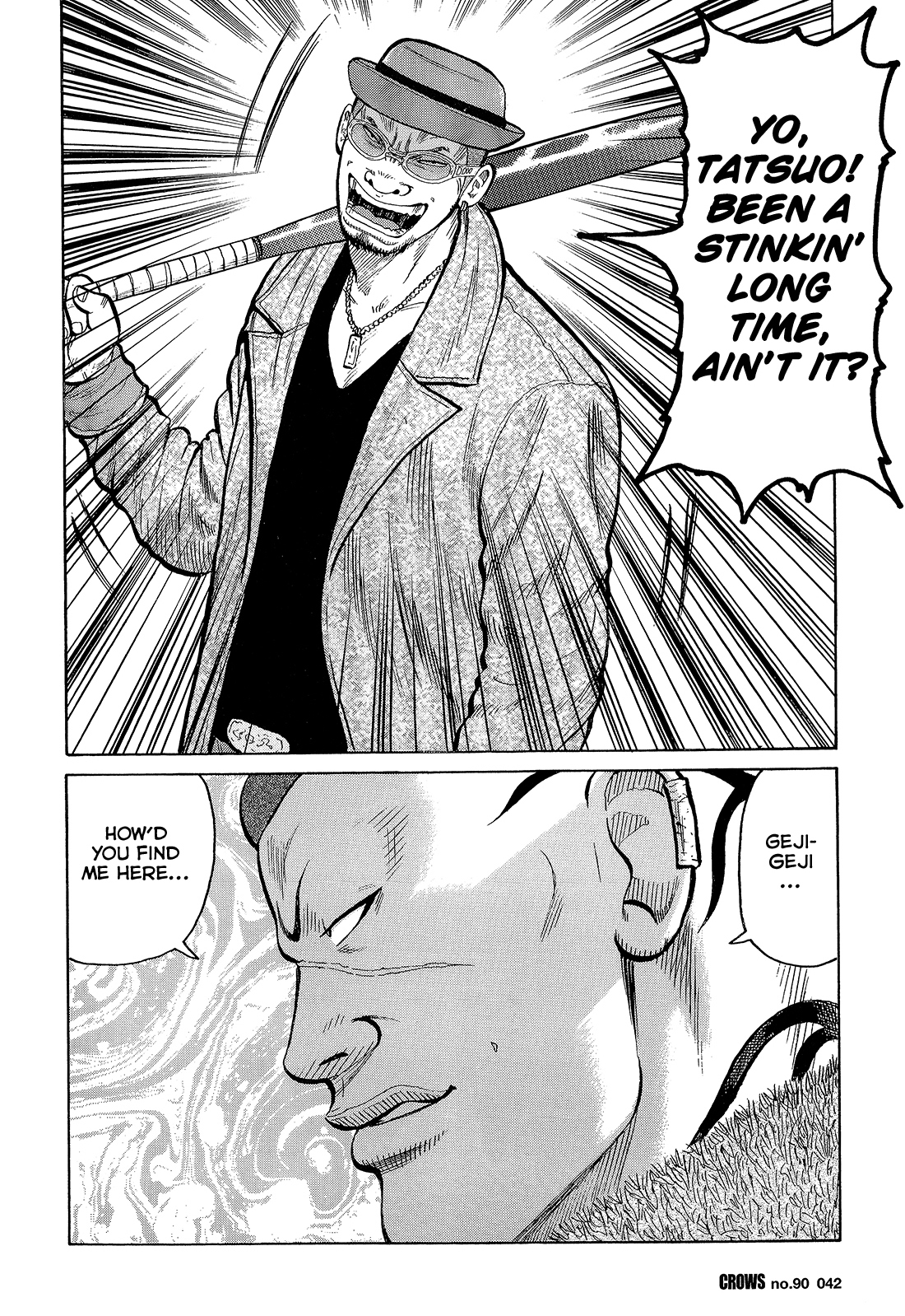 Crows Chapter 92 page 37 - Chapter 92: Kuzugami Tatsuo Versus the Gejigeji Brothers