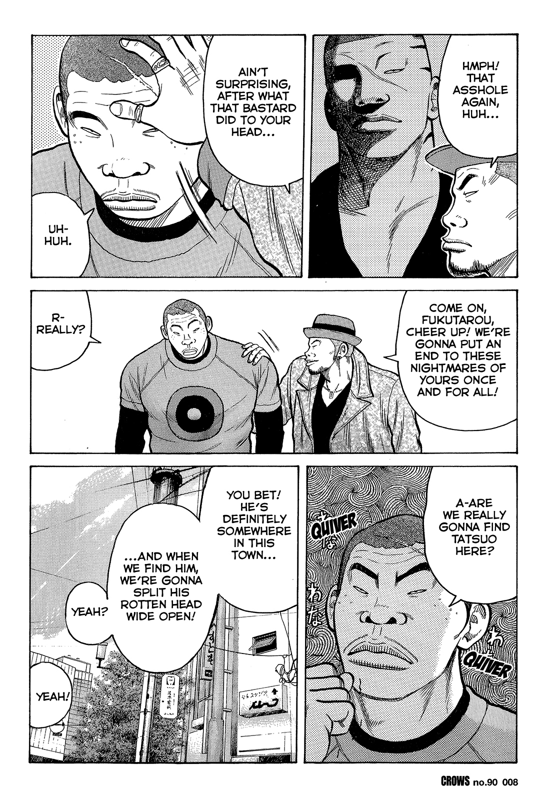 Crows Chapter 92 page 6 - Chapter 92: Kuzugami Tatsuo Versus the Gejigeji Brothers
