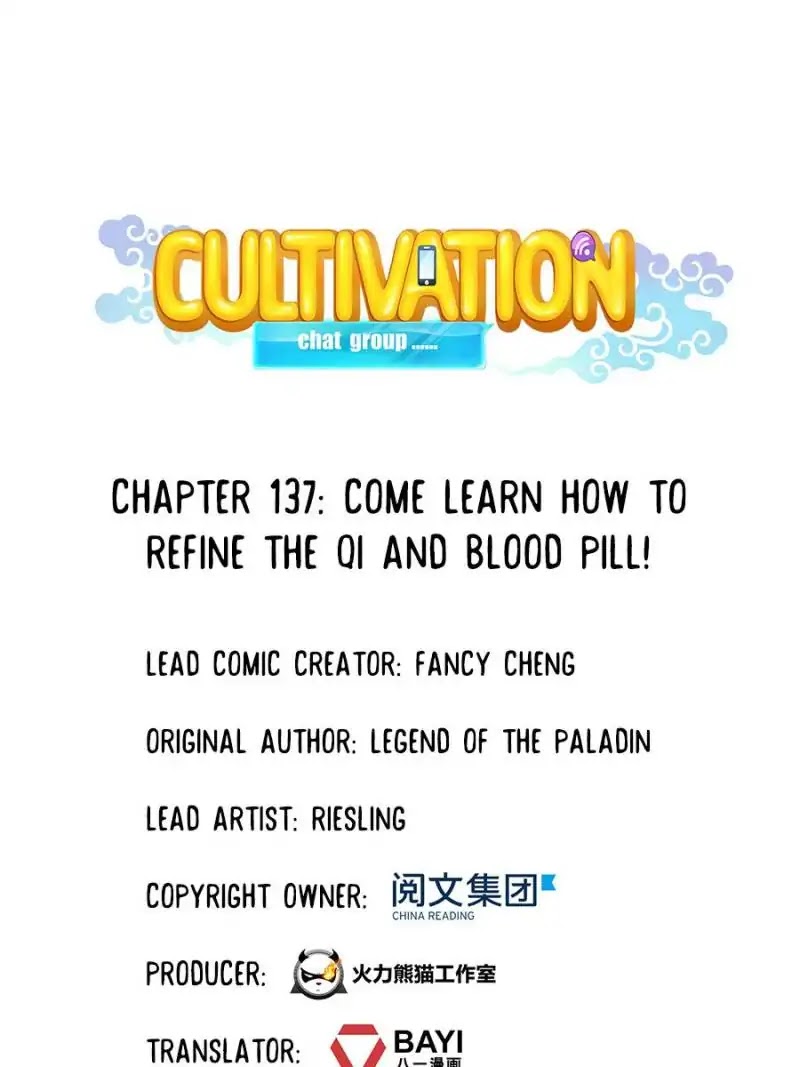 Cultivation Chat Group Chapter 137 page 1 - Chapter 137