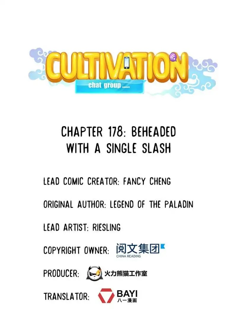 Cultivation Chat Group Chapter 178 page 1 - Chapter 178: Beheaded with a Single Slash