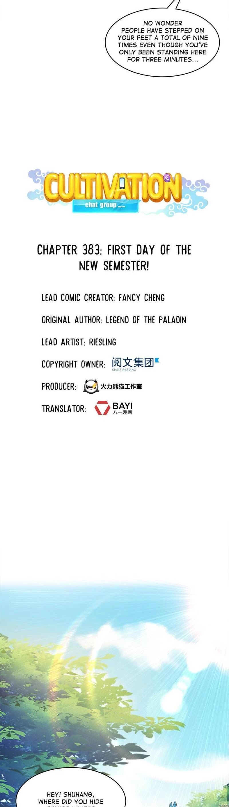 Cultivation Chat Group Chapter 383 page 11 - Chapter 383