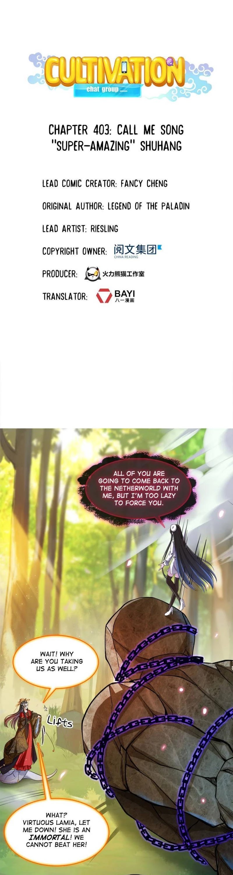 Cultivation Chat Group Chapter 403 page 1 - Chapter 403