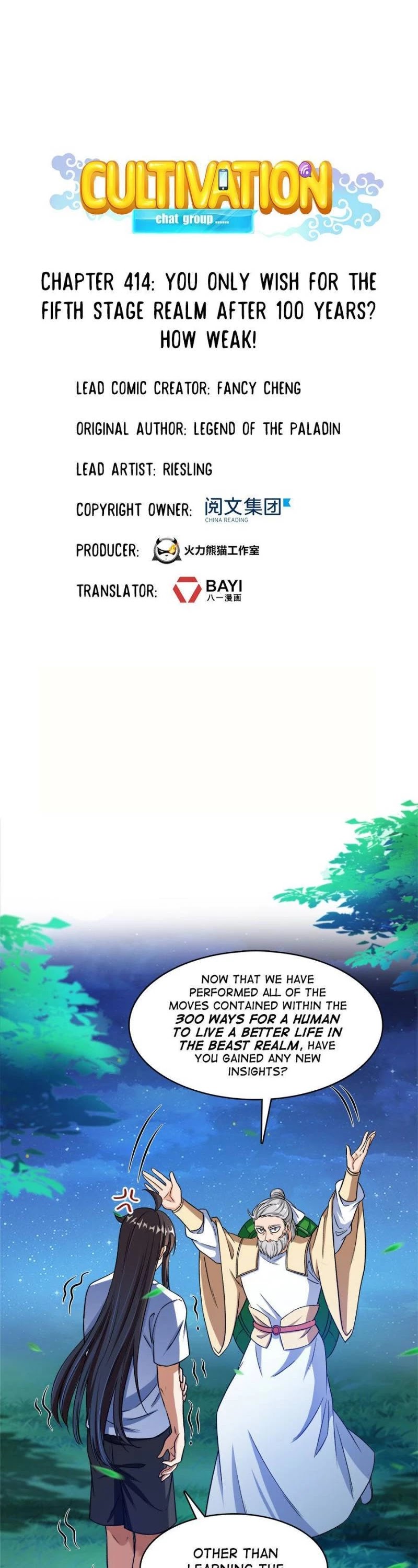 Cultivation Chat Group Chapter 414 page 1 - Chapter 414