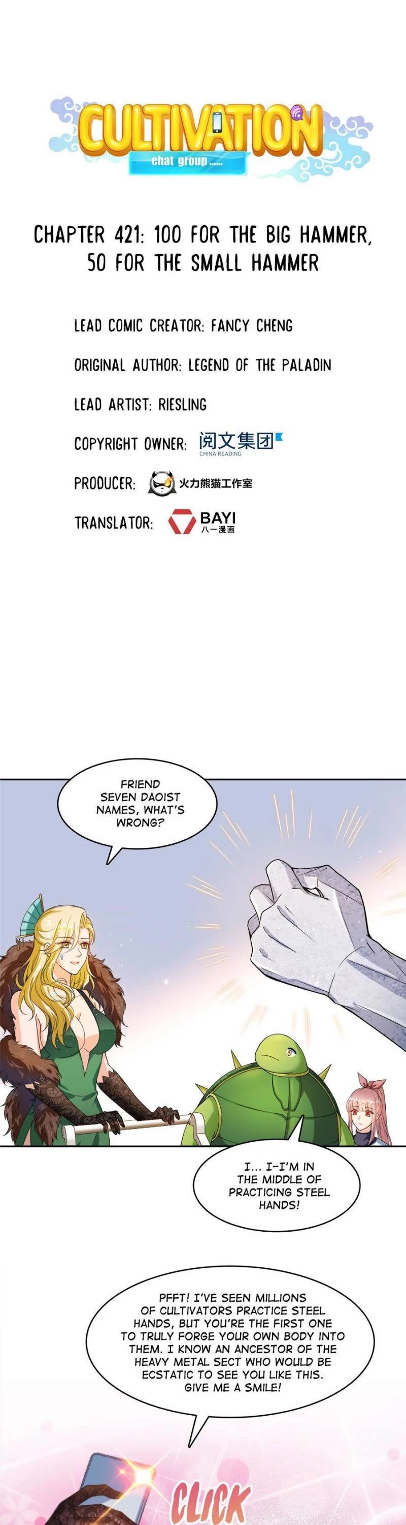 Cultivation Chat Group Chapter 421 page 1 - Chapter 421