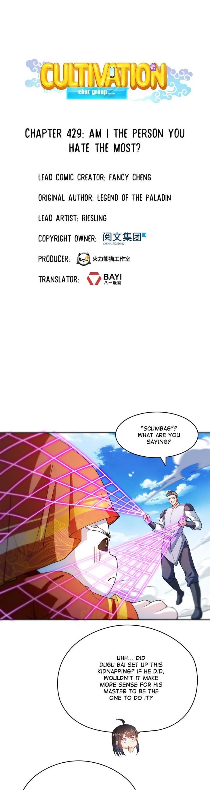 Cultivation Chat Group Chapter 429 page 1 - Chapter 429