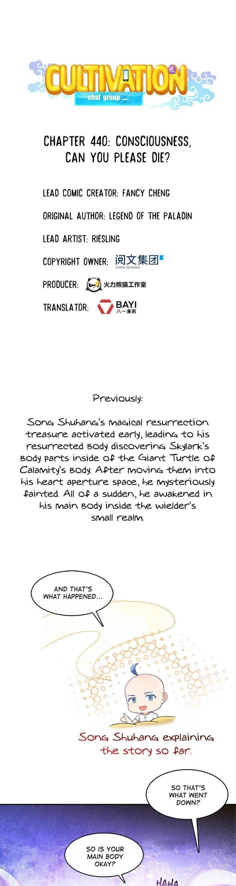 Cultivation Chat Group Chapter 440 page 1 - Chapter 440