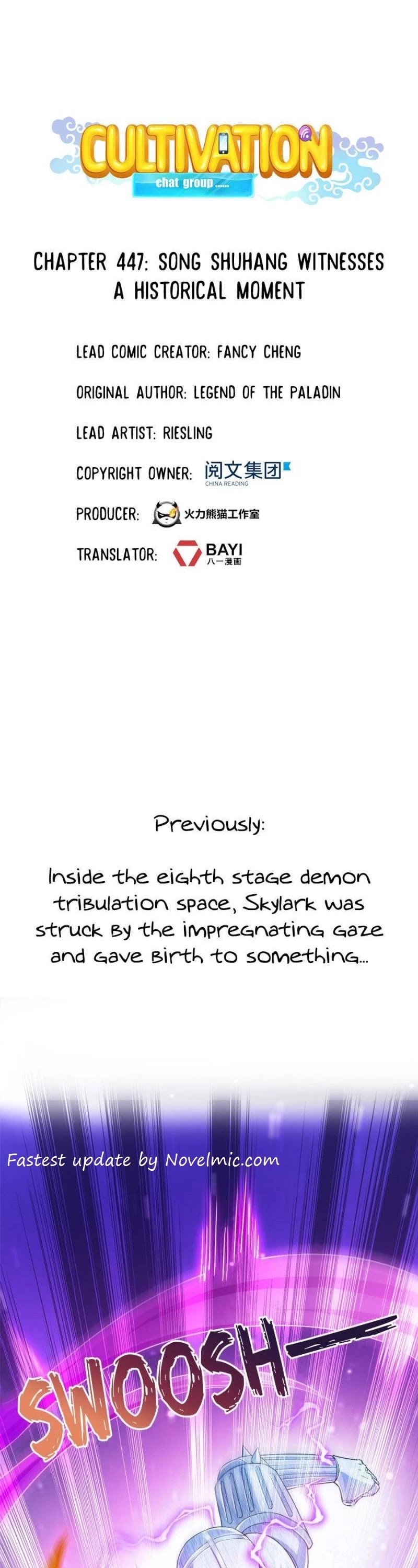 Cultivation Chat Group Chapter 447 page 1 - Chapter 447