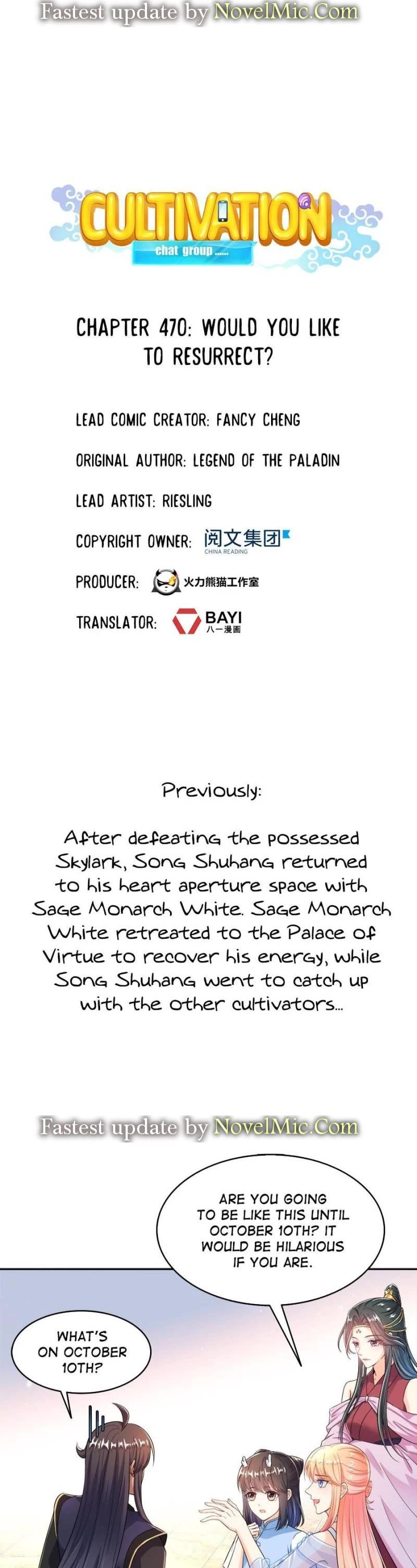 Cultivation Chat Group Chapter 470 page 1 - Chapter 470