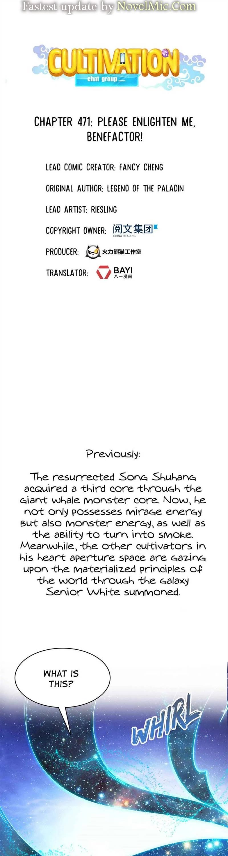 Cultivation Chat Group Chapter 471 page 1 - Chapter 471