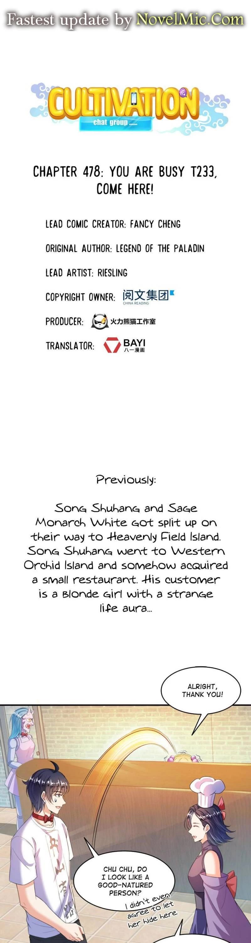 Cultivation Chat Group Chapter 478 page 1 - Chapter 478