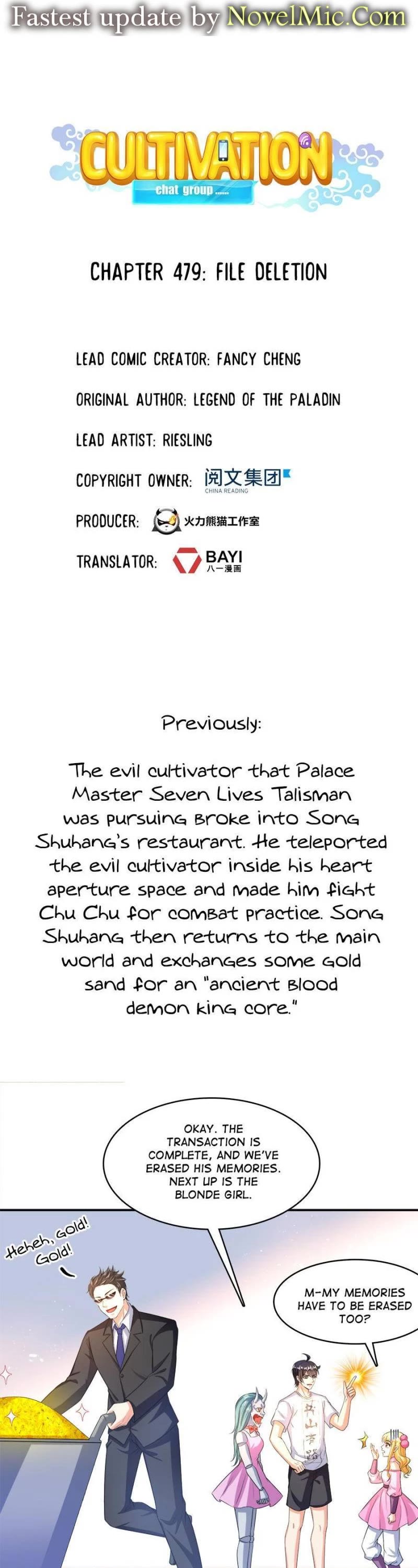 Cultivation Chat Group Chapter 479 page 1 - Chapter 479