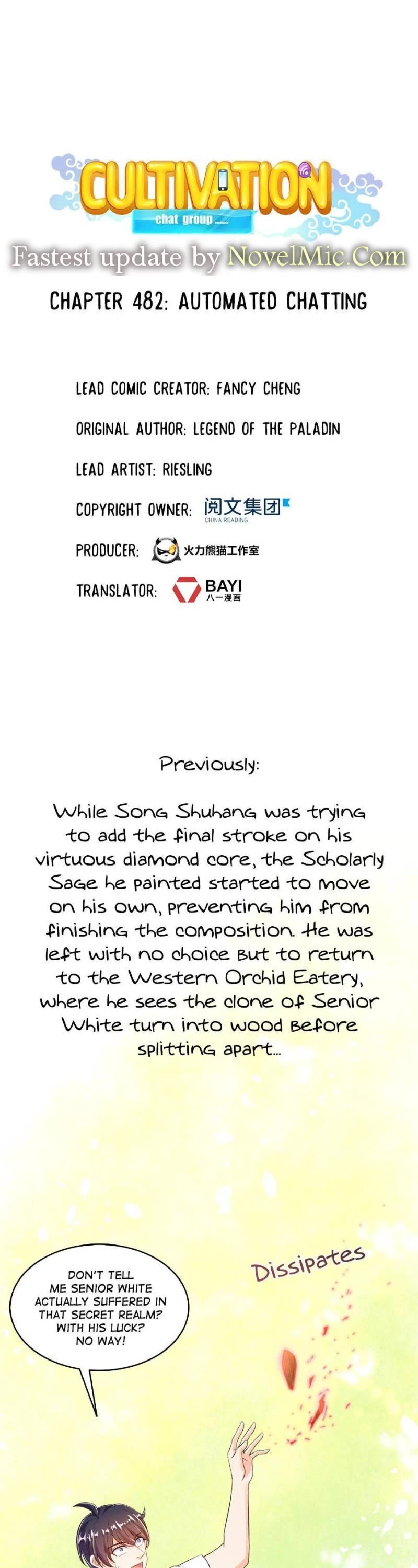 Cultivation Chat Group Chapter 482 page 1 - Chapter 482
