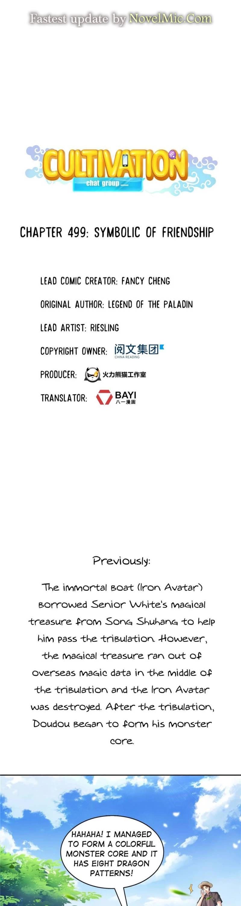 Cultivation Chat Group Chapter 499 page 1 - Chapter 499