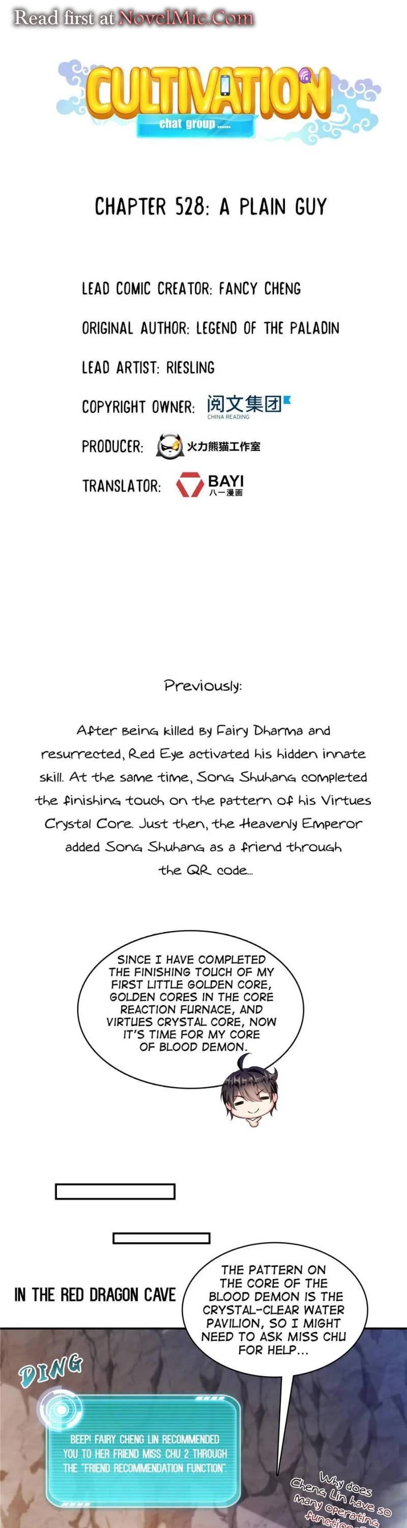 Cultivation Chat Group Chapter 528 page 1 - Chapter 528
