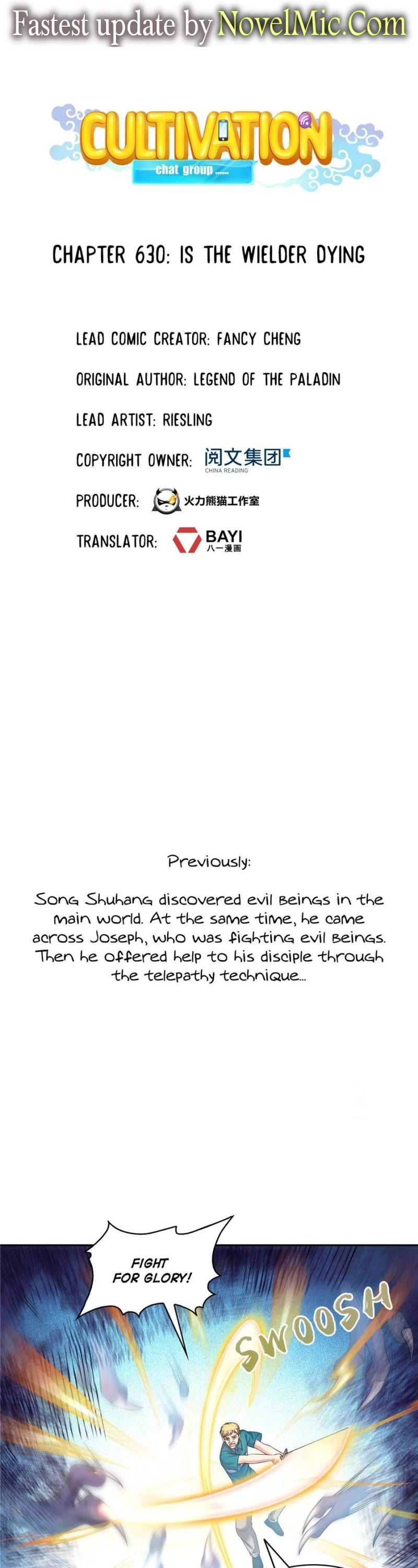 Cultivation Chat Group Chapter 630 page 1 - Chapter 630: 630 Is The Wielder Dying