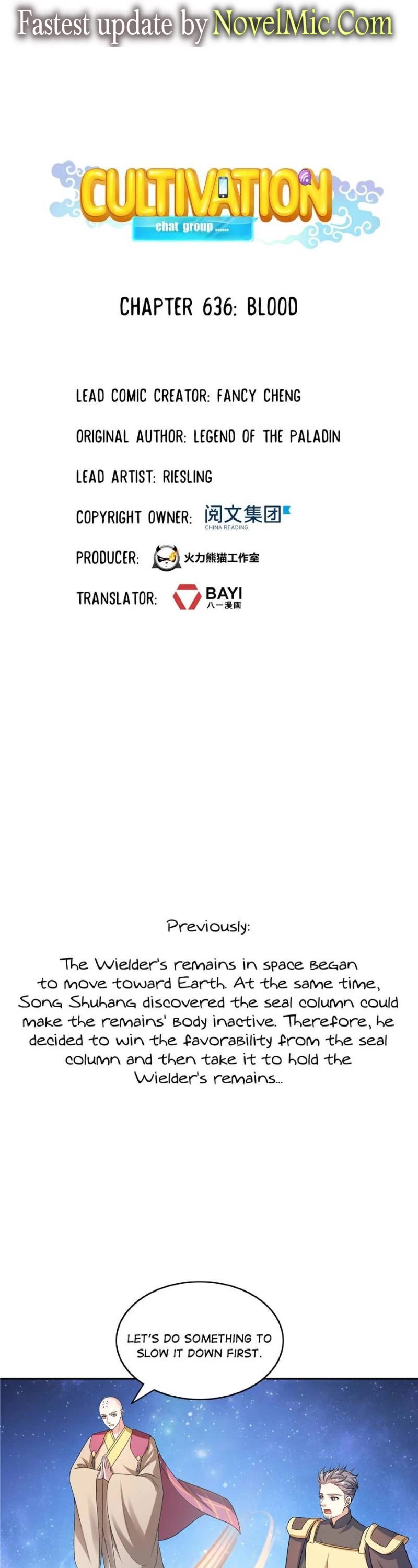 Cultivation Chat Group Chapter 636 page 1 - Chapter 636: Blood